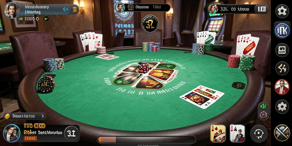 Gameplay seru 33L dengan berbagai variasi Poker.