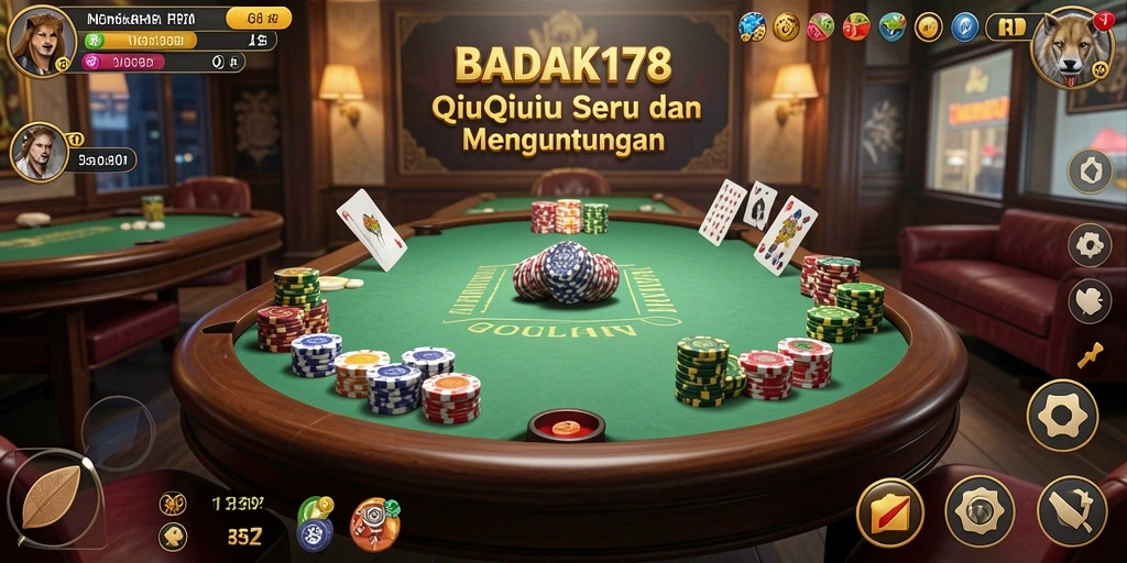 Screenshot gameplay QiuQiu BADAK178 menunjukkan keseruan bermain.