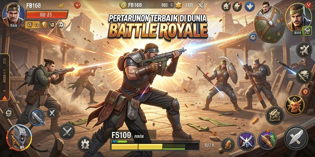 Gameplay seru dengan aksi Battle Royale yang mendebarkan.