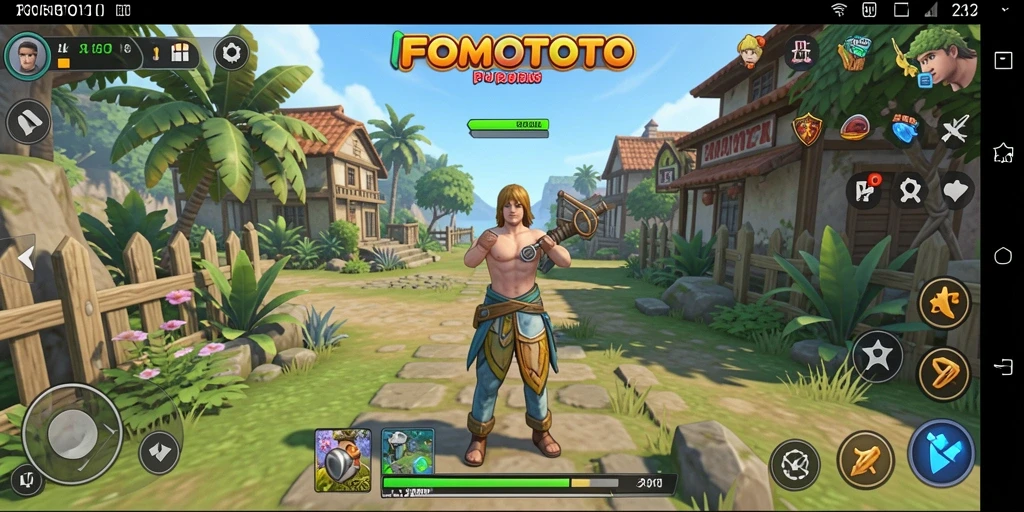 Tampilan gameplay FOMOTOTO yang menarik dan mendetail.