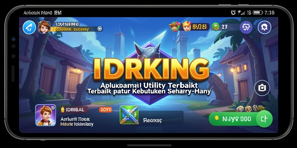 Tampilan antarmuka IDRKING yang menarik dan fungsional.