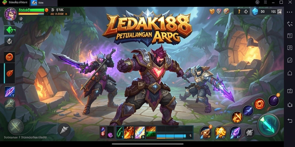 Tampilan menakjubkan pada gameplay ARPG LEDAK188.